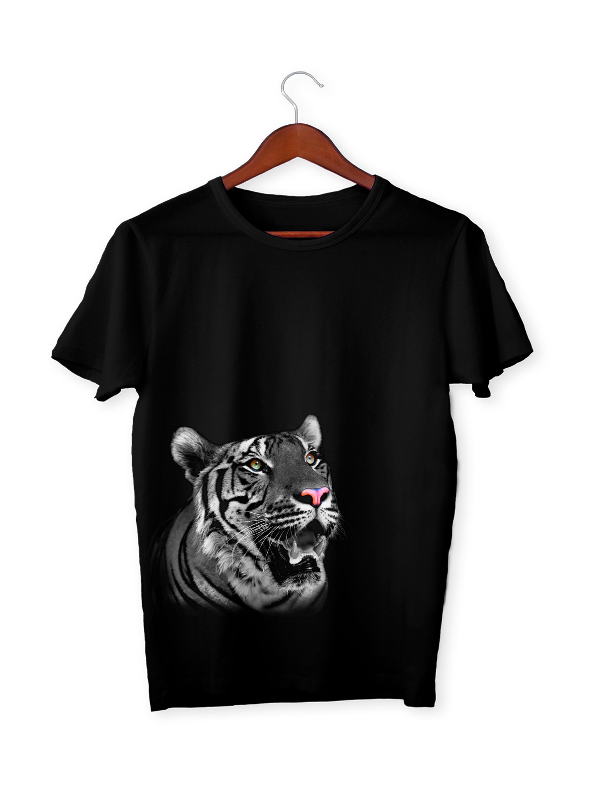 Black tiger t shirt