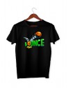 Bounce Basketball Tshirt Baskı Siyah