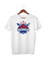 Basketbol King Nakış Tişört Beyaz